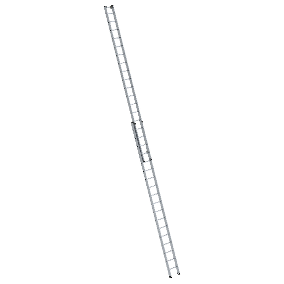 Aluminium-Schiebeleiter 2-teilig ohne Traverse 2x18 Sprossen Aluminium-Schiebeleiter 2-teilig ohne Traverse 2x18 Sprossen-Beschreibung lesen
