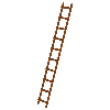 MUNK Dachdecker Auflegeleiter aus Holz 10 Sprossen