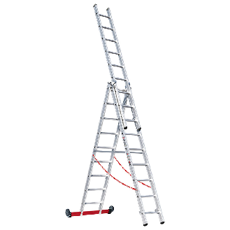Mehrzweckleiter Premium 30778 3-teilig 3x9 Sprossen-Beschreibung lesen