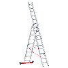 Mehrzweckleiter Premium 30778 3-teilig 3x9 Sprossen