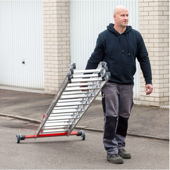 Mehrzweckleiter Premium 30778 3-teilig 3x9 Sprossen Mehrzweckleiter Premium 30778 3-teilig 3x9 Sprossen-Beschreibung lesen