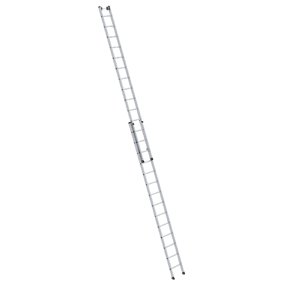 Aluminium-Schiebeleiter 2-teilig ohne Traverse 2x14 Sprossen Aluminium-Schiebeleiter 2-teilig ohne Traverse 2x14 Sprossen-Beschreibung lesen