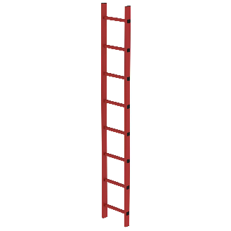MUNK Schachtleiter aus GFK 300mm breit 8 Sprossen 2,24m lang-Beschreibung lesen