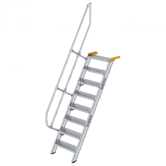 Treppe 60° inkl. Handlauf, 600mm Stufenbreite, 8 Stufen-Beschreibung lesen