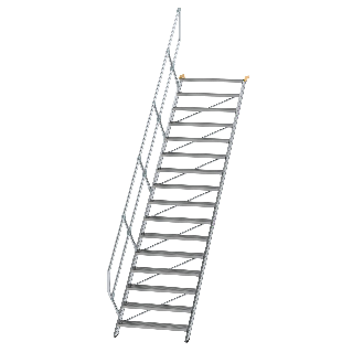 Treppe 45° inkl. Handlauf, 1000mm Stufenbreite, 16 Stufen-Beschreibung lesen