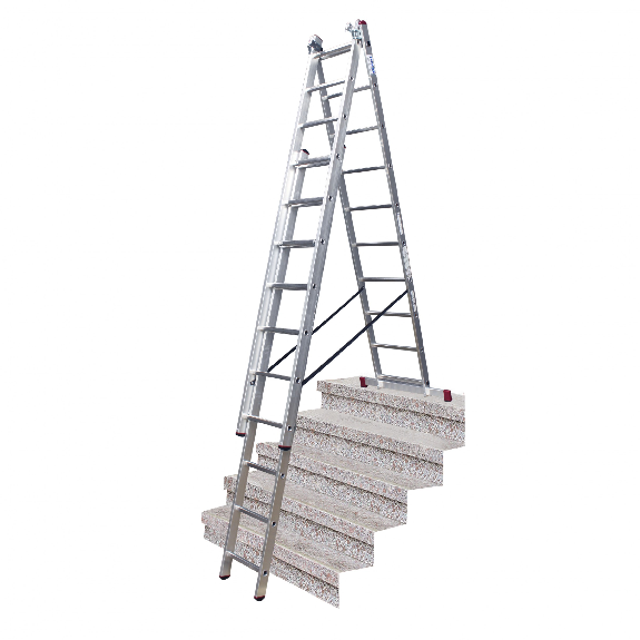 Krause Corda Mehrzweckleiter mit Treppenfunktion 3x10 Sprossen Krause Corda Mehrzweckleiter mit Treppenfunktion 3x10 Sprossen-Beschreibung lesen