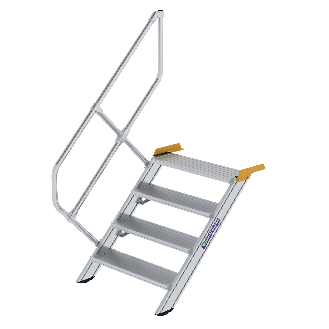 Treppe 45° inkl. Handlauf, 800mm Stufenbreite, 4 Stufen-Beschreibung lesen