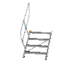 Treppe 45° inkl. Handlauf, 800mm Stufenbreite, 4 Stufen Treppe 45° inkl. Handlauf, 800mm Stufenbreite, 4 Stufen