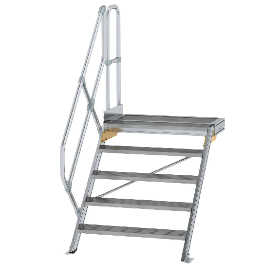 Ortsfeste Treppe mit Aluminiumplattform 45°-Beschreibung lesen