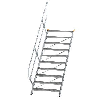 Treppe 45° inkl. Handlauf, 1000mm Stufenbreite, 11 Stufen-Beschreibung lesen