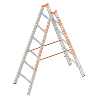 Layher Topic 1039 Sprossenstehleiter 2x6 Sprossen-Beschreibung lesen