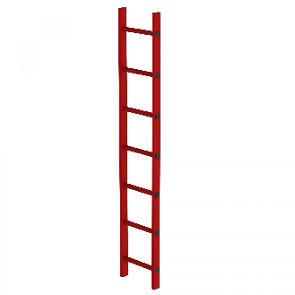Schachtleiter aus GFK 400mm breit 15 Sprossen 4,20m lang-Beschreibung lesen