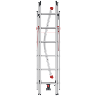 Hailo ProfiLOT Kombileiter 2x6 + 1x5 Sprossen-Beschreibung lesen