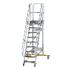 Plattformtreppe fahrbar 60° Stufenbreite 600mm 9 Stufen Plattformtreppe fahrbar 60° Stufenbreite 600mm 9 Stufen