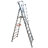 Leichte Stufenstehleiter Workline 2267708 mit großer Standplattform 8 Stufen