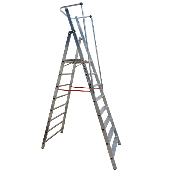 Leichte Stufenstehleiter Workline 2267708 mit großer Standplattform 8 Stufen Leichte Stufenstehleiter Workline 2267708 mit großer Standplattform 8 Stufen-Beschreibung lesen