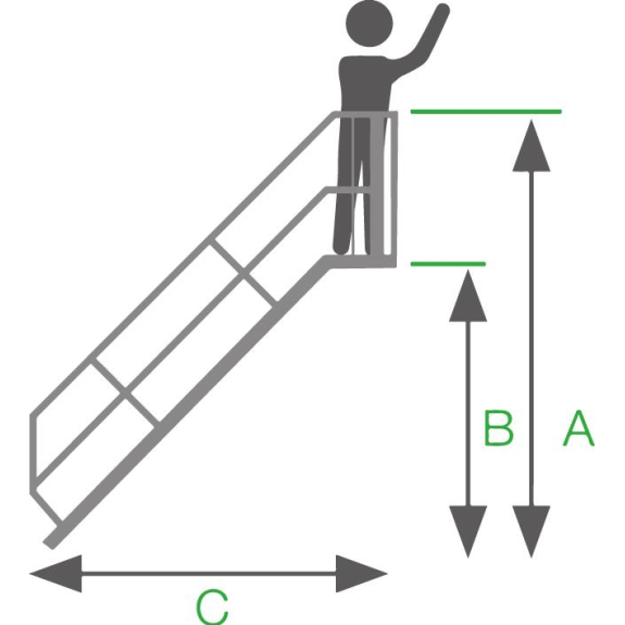 Treppe 45° inkl. Handlauf, 600mm Stufenbreite, 6 Stufen Treppe 45° inkl. Handlauf, 600mm Stufenbreite, 6 Stufen-Beschreibung lesen
