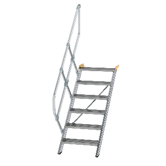 Treppe 45° inkl. Handlauf, 600mm Stufenbreite, 6 Stufen-Beschreibung lesen
