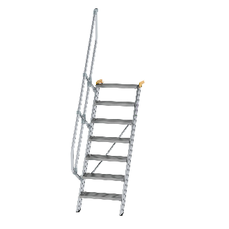 Treppe 60° inkl. Handlauf, 600mm Stufenbreite, 7 Stufen-Beschreibung lesen