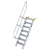 Treppe 60° inkl. Handlauf, 600mm Stufenbreite, 7 Stufen
