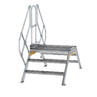 Überstieg 45° inkl. einen Handlauf, Stufenbreite 1000mm, 2x3 Stufen-Beschreibung lesen
