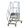 Plattformtreppe fahrbar 45° Stufenbreite 600mm 4 Stufen Plattformtreppe fahrbar 45° Stufenbreite 600mm 4 Stufen