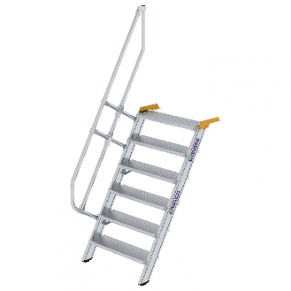 Treppe 60° inkl. Handlauf, 800mm Stufenbreite, 6 Stufen-Beschreibung lesen