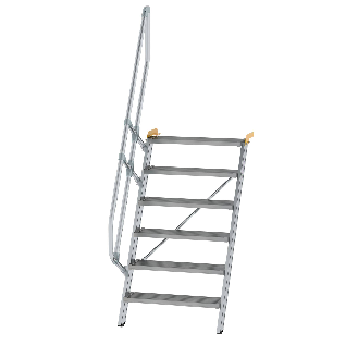 Treppe 60° inkl. Handlauf, 800mm Stufenbreite, 6 Stufen-Beschreibung lesen