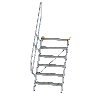 Treppe 60° inkl. Handlauf, 800mm Stufenbreite, 6 Stufen
