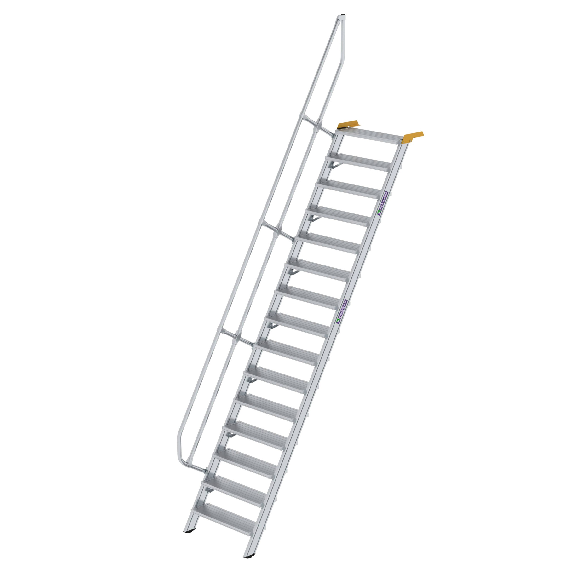 Treppe 60° inkl. Handlauf, 800mm Stufenbreite, 15 Stufen Treppe 60° inkl. Handlauf, 800mm Stufenbreite, 15 Stufen-Beschreibung lesen