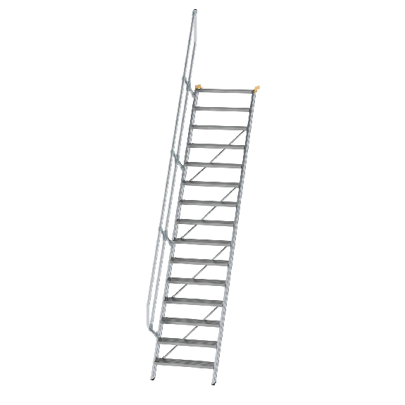 Treppe 60° inkl. Handlauf, 800mm Stufenbreite, 15 Stufen-Beschreibung lesen