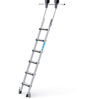Regalleiter fahrbar Comfortstep Trec LH 6 Stufen-Beschreibung lesen