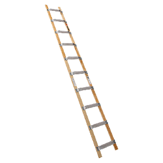 Euroline Holz/Alu Dachdeckerleiter 10 Sprossen-Beschreibung lesen