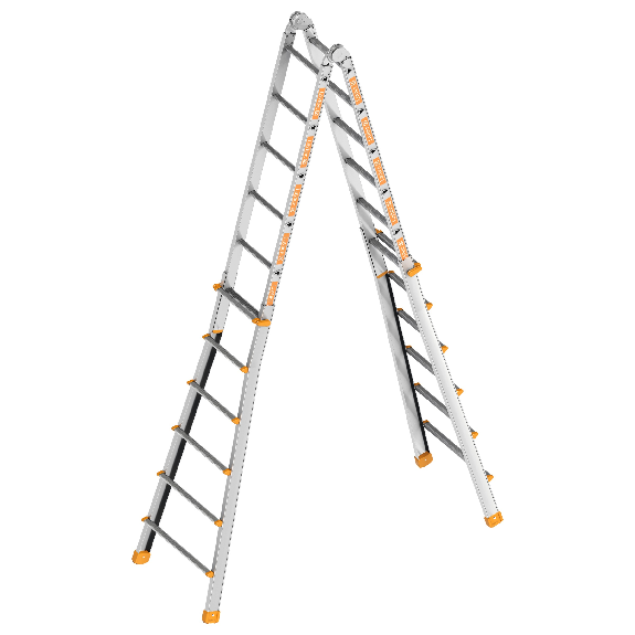 Teleskopleiter 4x6 Sprossen Teleskopleiter 4x6 Sprossen-Beschreibung lesen
