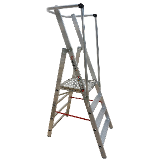 Leichte Stufenstehleiter Workline 2267704 mit großer Standplattform 4 Stufen-Beschreibung lesen