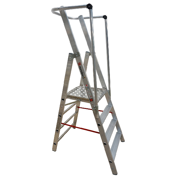 Leichte Stufenstehleiter Workline 2267704 mit großer Standplattform 4 Stufen Leichte Stufenstehleiter Workline 2267704 mit großer Standplattform 4 Stufen-Beschreibung lesen