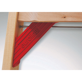 Euroline Holz Stufenstehleiter mit Comfort-Stufen mit Werkzeugablage 2x10 Stufen-Beschreibung lesen
