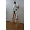 Euroline Holz Stufenstehleiter mit Comfort-Stufen mit Werkzeugablage 2x10 Stufen Euroline Holz Stufenstehleiter mit Comfort-Stufen mit Werkzeugablage 2x10 Stufen