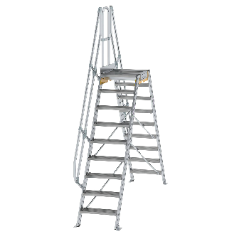 Überstieg 60° inkl. einen Handlauf, Stufenbreite 600mm, 2x9 Stufen-Beschreibung lesen
