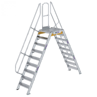 Überstieg 60° inkl. einen Handlauf, Stufenbreite 600mm, 2x9 Stufen-Beschreibung lesen