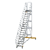 Plattformtreppe fahrbar 45° Stufenbreite 600mm 18 Stufen Plattformtreppe fahrbar 45° Stufenbreite 600mm 18 Stufen