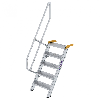 Treppe 60° inkl. Handlauf, 600mm Stufenbreite, 5 Stufen