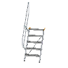 Treppe 60° inkl. Handlauf, 600mm Stufenbreite, 5 Stufen Treppe 60° inkl. Handlauf, 600mm Stufenbreite, 5 Stufen