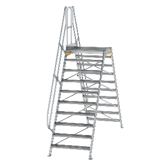 Überstieg 60° inkl. einen Handlauf, Stufenbreite 1000mm, 2x10 Stufen-Beschreibung lesen