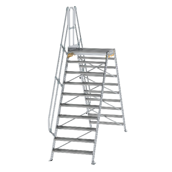 Überstieg 60° inkl. einen Handlauf, Stufenbreite 1000mm, 2x10 Stufen Überstieg 60° inkl. einen Handlauf, Stufenbreite 1000mm, 2x10 Stufen-Beschreibung lesen