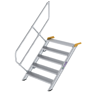 Treppe 45° inkl. Handlauf, 1000mm Stufenbreite, 5 Stufen-Beschreibung lesen