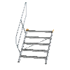Treppe 45° inkl. Handlauf, 1000mm Stufenbreite, 5 Stufen Treppe 45° inkl. Handlauf, 1000mm Stufenbreite, 5 Stufen