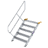 Treppe 45° inkl. Handlauf, 1000mm Stufenbreite, 5 Stufen