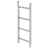 MUNK Schachtleiter aus Edelstahl 400mm breit 4 Sprossen 1,12m lang MUNK Schachtleiter aus Edelstahl 400mm breit 4 Sprossen 1,12m lang
