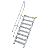 Treppe 60° inkl. Handlauf, 1000mm Stufenbreite, 8 Stufen